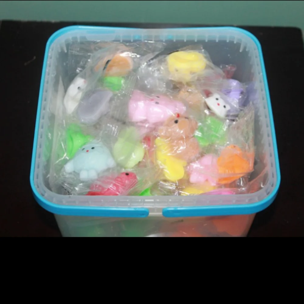Kawaii Party Favors Box of Classroom Prizes Including 61 Pcs Squishy Toys